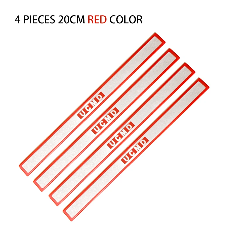 4 pieces Red 200mm Супер Сильные магнитные полоски держатель стержня магниты для доска для надписей на холодильник доски объявлений кухонные наклейки на холодильник - Цвет: 4 pieces Red 200mm