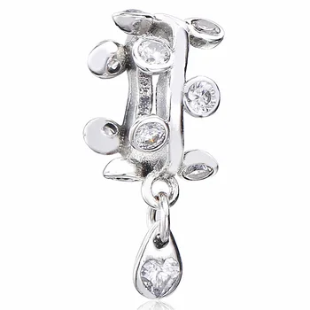

New 925 Sterling Silver Bead Charm Dreamy And Glamorous Mood Chandelier Droplets Spacer Beads Fit Pandora Bracelet Diy Jewelry