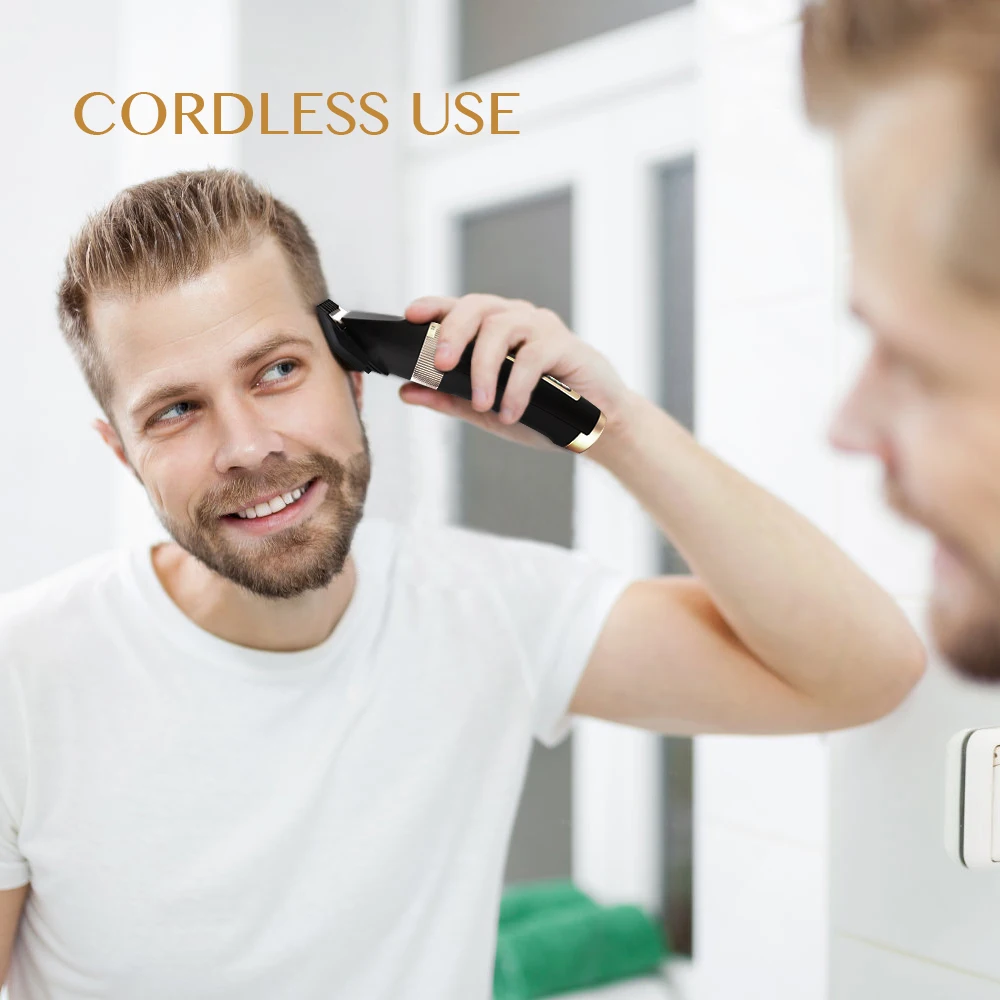 Tanie Wielofunkcyjna maszynka do włosów profesjonalna maszynka do włosów elektryczna trymer do brody ścinanie włosów maszyna trimer cutter ścinanie włosów man