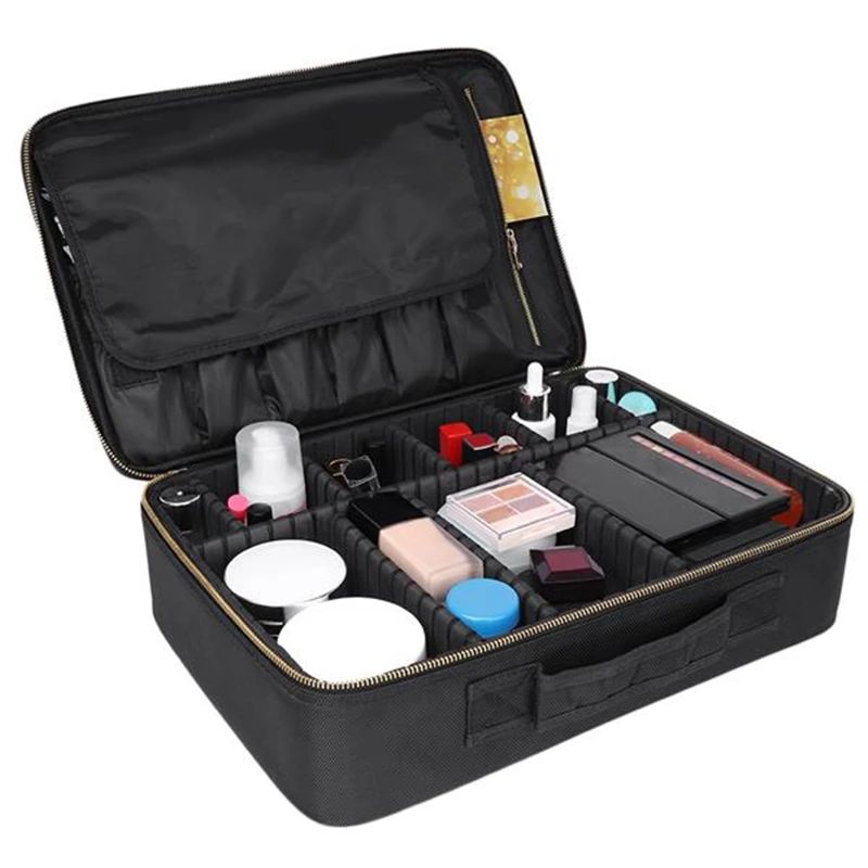

Professional Cosmetic Makeup Bag Empty Makeup Organizer Storage Bag Cosmetic Case Make Up Organizer Storage Travel Kit Bag