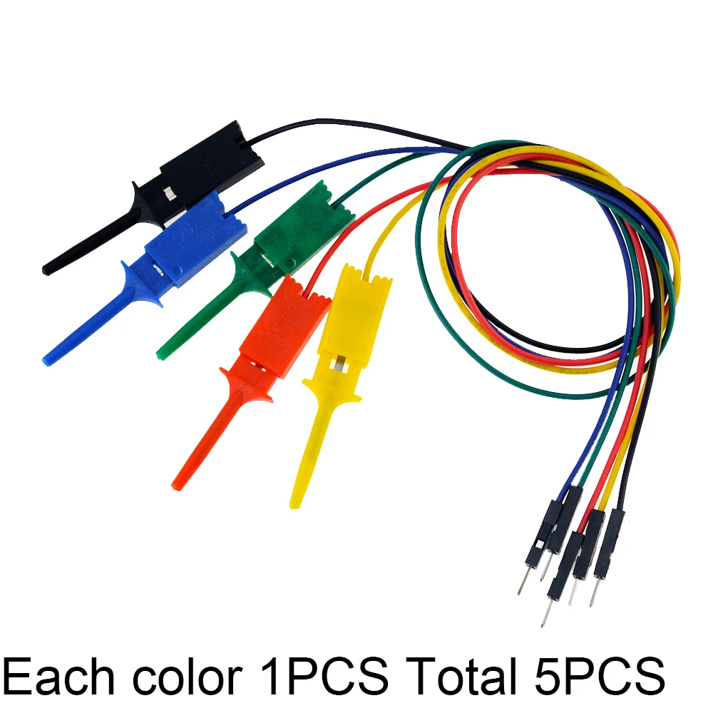 Details about   4pcs Accessories Logic Analyzer Hook Probe Cable Electric Measuring Test Clip 