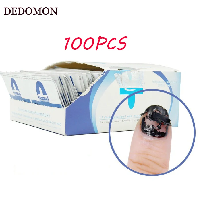 50/100pcs жидкость для снятия лака обертывания Гель-лак для ногтей легко био-Гели Soak Off жидкость для снятия Маникюр нейл-арта очиститель взрыв волшебных удалить