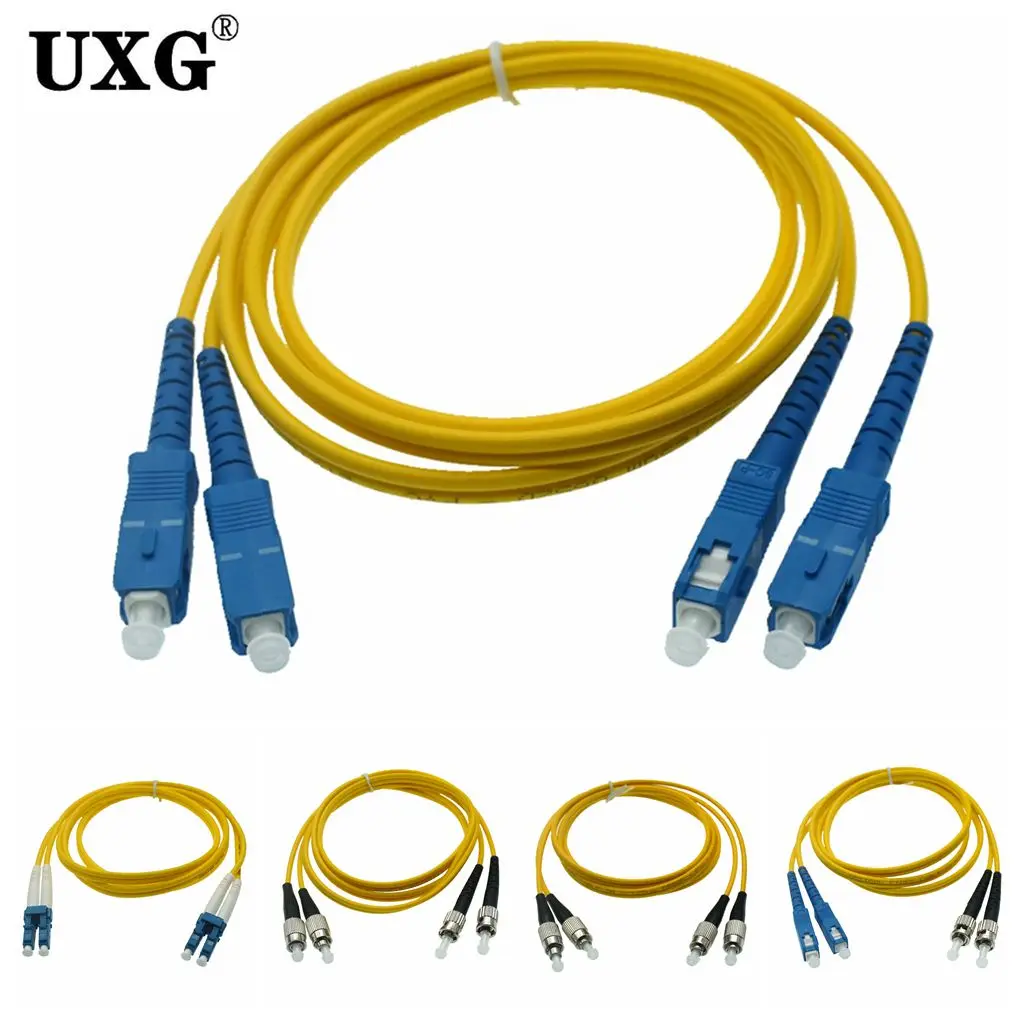 더블 SC LC ST FC UPC - LC UPC 단순 3.0mm PVC 단일 모드 광섬유 패치 케이블 광섬유 패치 코드 케이블 1m 2m 3m 5m10m 50m