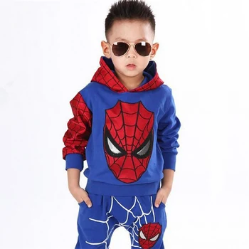 

Children Clothing Set Baby Boys Clothes 2019 Winter Kids Clothes Boys Batman Hooded+Pants Sport Suit Costume For Boys 1 2 6 Year