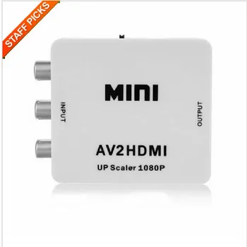 

1080P RCA AV to HDMI Converter Adapter Mini Composite CVBS to HDMI AV2HDMI Converter