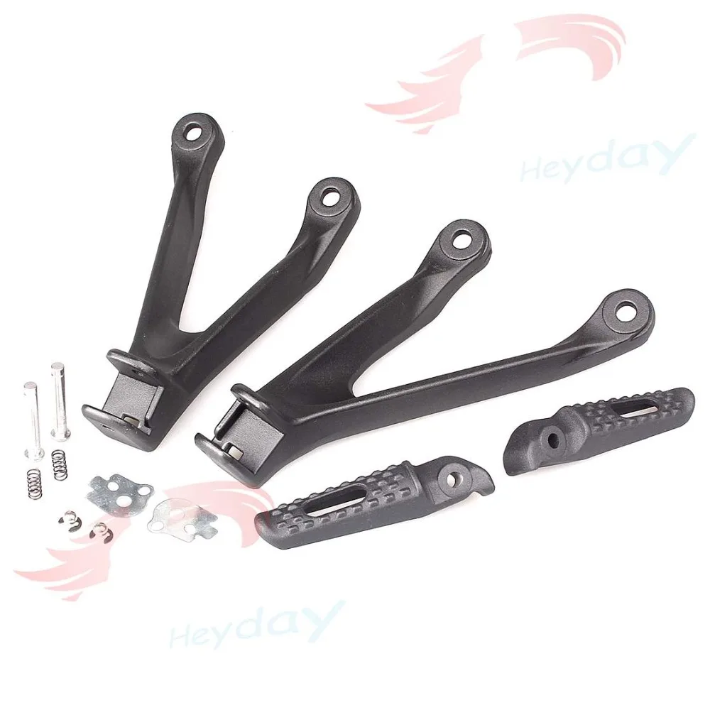Черный комплект для задних ног штифт для сборки Rearset Кронштейн для Honda CBR1000RR 2008-2011 2009 2010