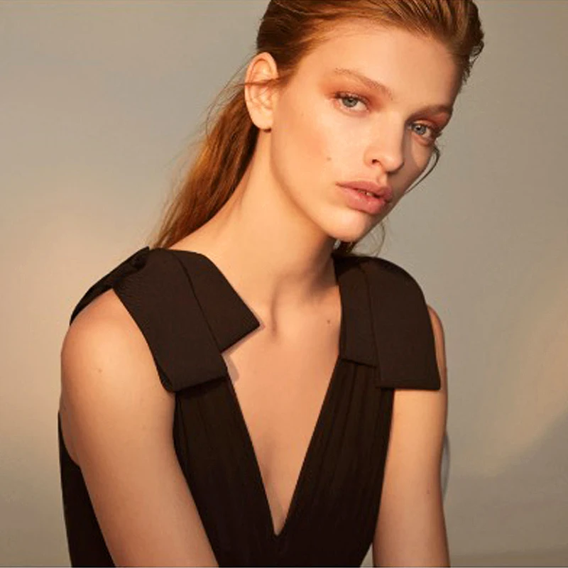 INDRESSME, новинка, модное женское сексуальное платье, v-образный вырез, бант, узкое, без рукавов, из кусков, Бандажное платье, вечерние, Клубное, облегающее, мини платье