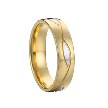

Gold Color Men's Wedding Band Engagement Rings Size 6-14 Available