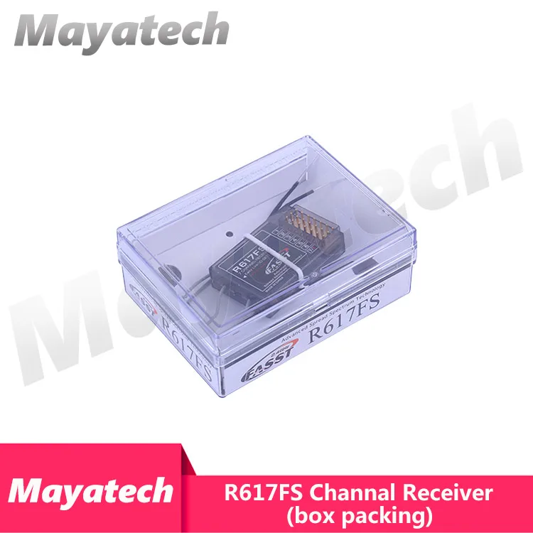 Original R617FS 2.4G 7 Channal Receiver FASST System FUTABA T8FG 14SG Receiver for Helicopter - Color: R617FS with box