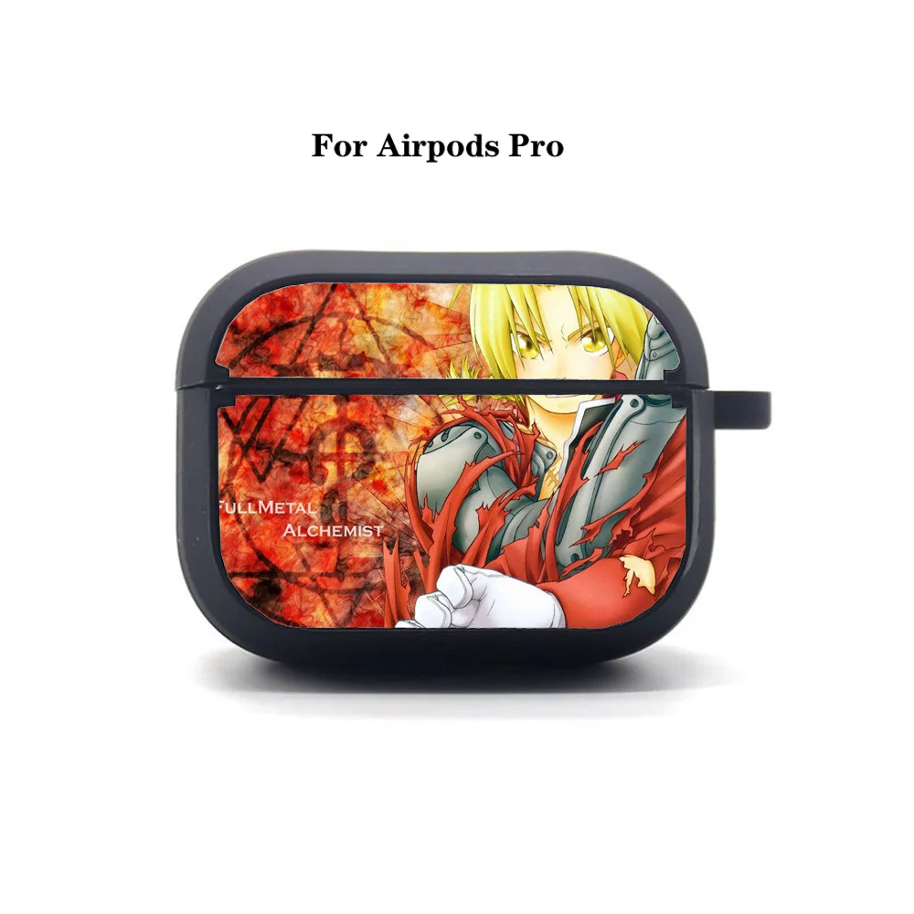 

AirPods Pro Earphone bag Anime Fullmetal Alchemist AirPods Pro case Cover Apple Soft Silicone Bluetooth Protective Earphone Case