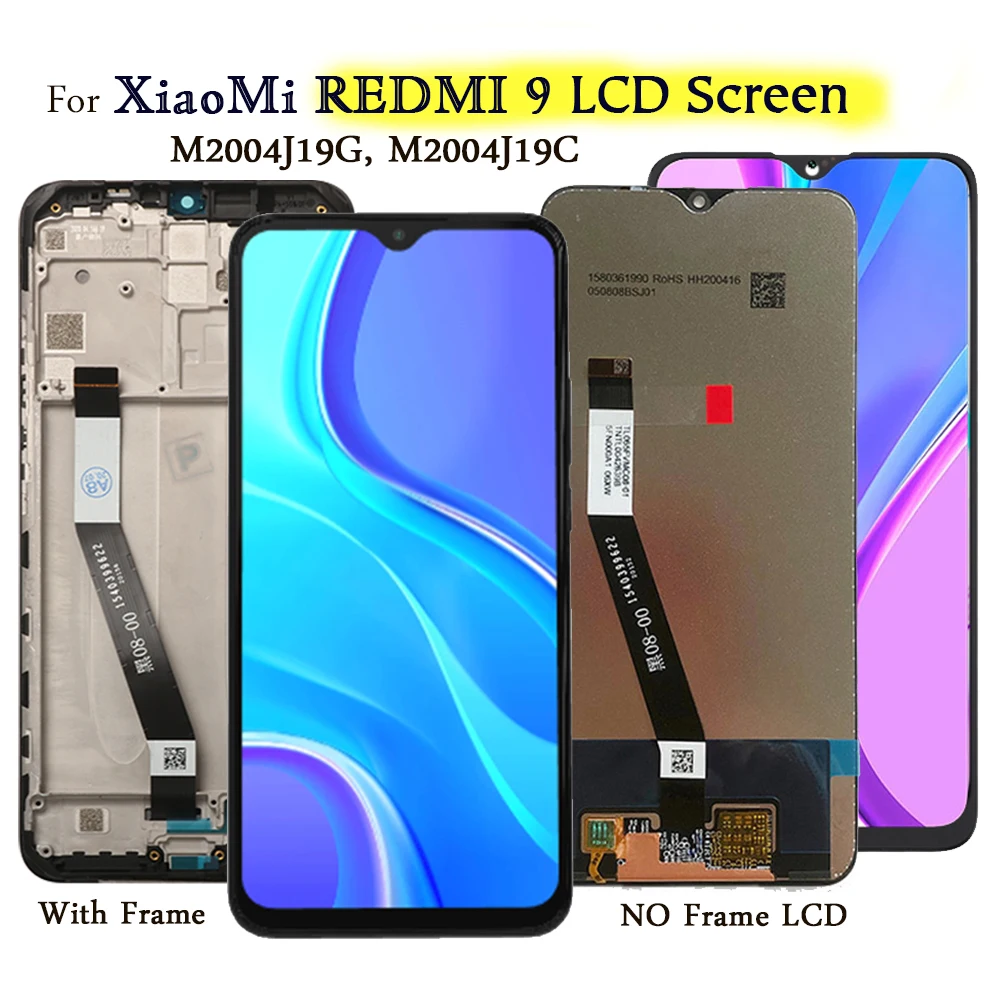 Дисплей для Xiaomi Redmi 9 M2004J19G M2004J19C ЖК дисплей сенсорный экран протестированный