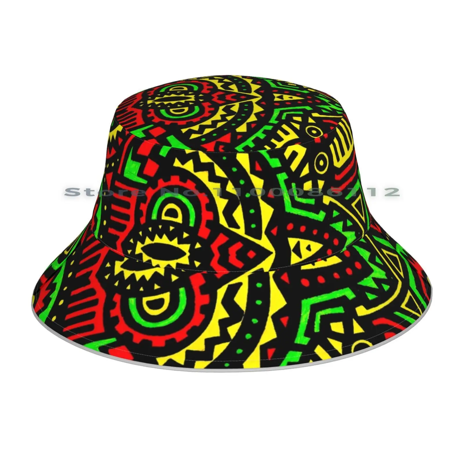 Summer Unisex Harajuku Bucket Hat Reggae Dreadlocks Rasta Women