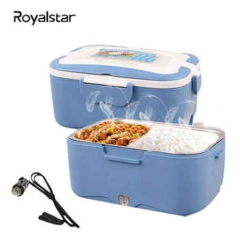 

Electric Lunch Box Electric Stainless Steel Inner Pot Lunch Box Set Portable Heated Food Warmer Box 12V/24V/220V for Car/Truck