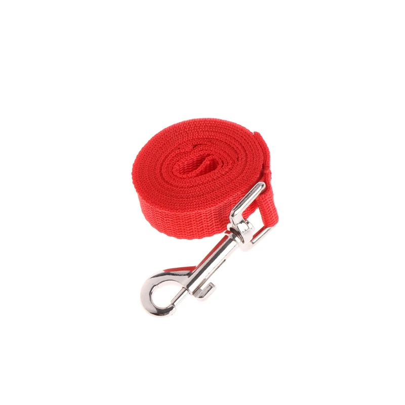 Pet Dog Lead Leash Long Strap Nylon Rope Obedience Training Walking 1.5/6/10/15M J6PD - Цвет: Red