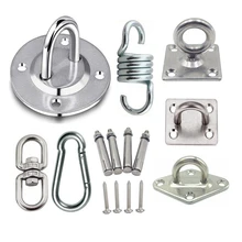 Stainless Steel Suspension Bracket Hammock Mount Ceiling Hook Anchor Hanger For Gym Training Aerial Yoga Sex Swing Hanging Kit