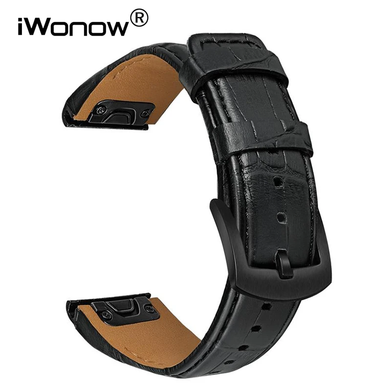 Ремешок из крокодиловой кожи для наручных часов Garmin Fenix 6 / Pro /5 5 Plus Forerunner 935 945 |