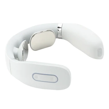 

U Shape USB Rechargeable Electric Neck Massager Home Office Mini Portable 16 Levels Cordless Pain Relief Intelligent With Heat