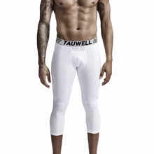 TAUWELL мужские Компрессионные спортивные легинсы для бега баскетбольные брюки 3/4 облегающие леггинсы