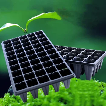 

4Pcs/Pack Cells Seedling Starter Tray Extra Strength Seed Germination Plant Flower Pots Nursery Grow Box Propagation For Garden