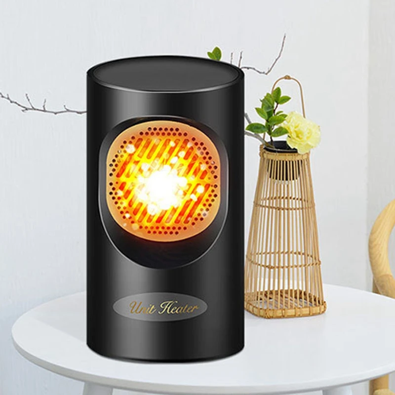 

Electric Heaters Fan Countertop Mini Home Room Handy Fast Power Saving Warmer for Winter PTC Ceramic Heating