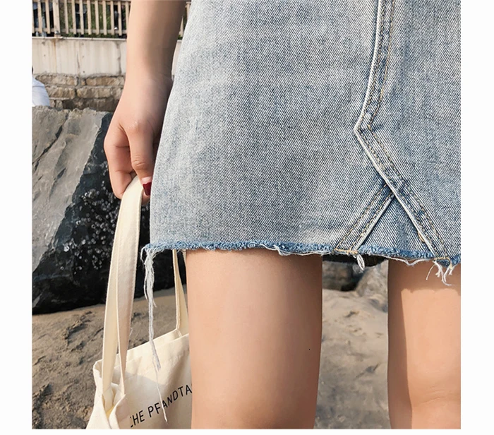 Jocoo Jolee 2019 Новая мода Летние джинсы юбка повседневное Твердые карандаш деним High Street Карманы Кнопка мини плюс размеры