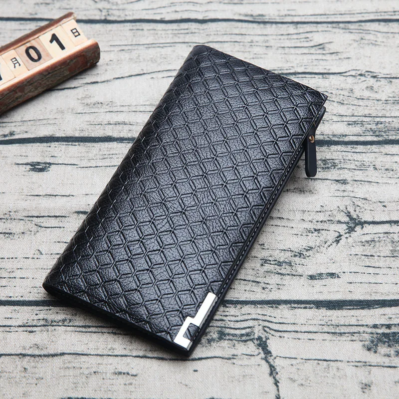 

2018 New Style Long MEN'S Wallet Business Casual Large-Volume Iron Piece Wallet Students Fashion Pattern