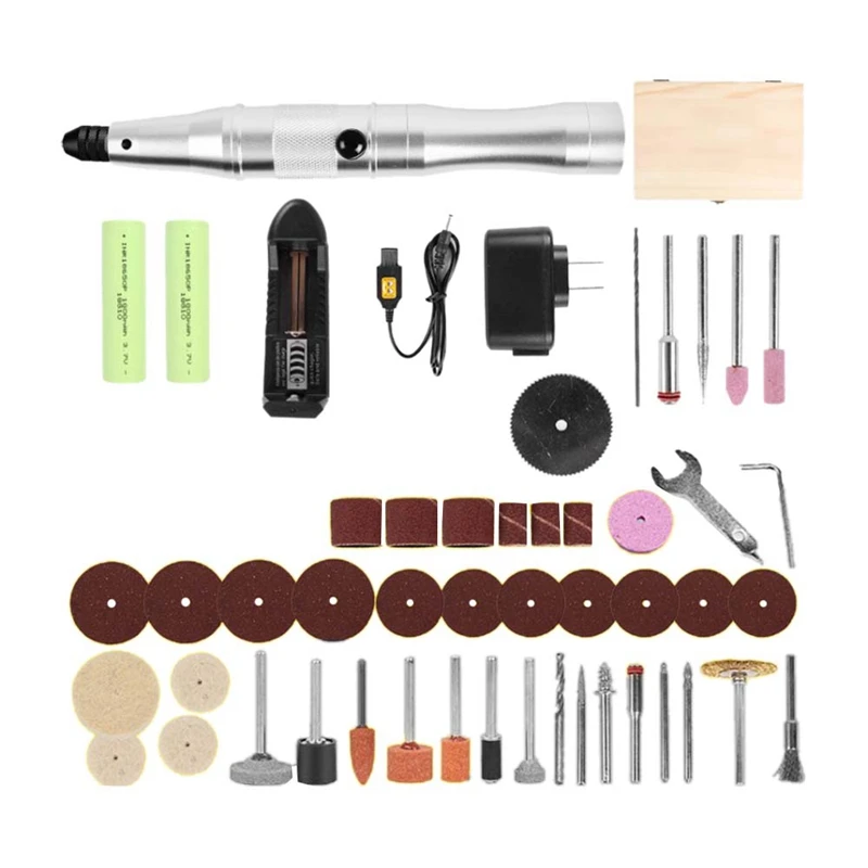 

Rechargeable/Power Plug Electric Mini Drill Bit Accessories Grinding Machine Chuck(Us Plug)