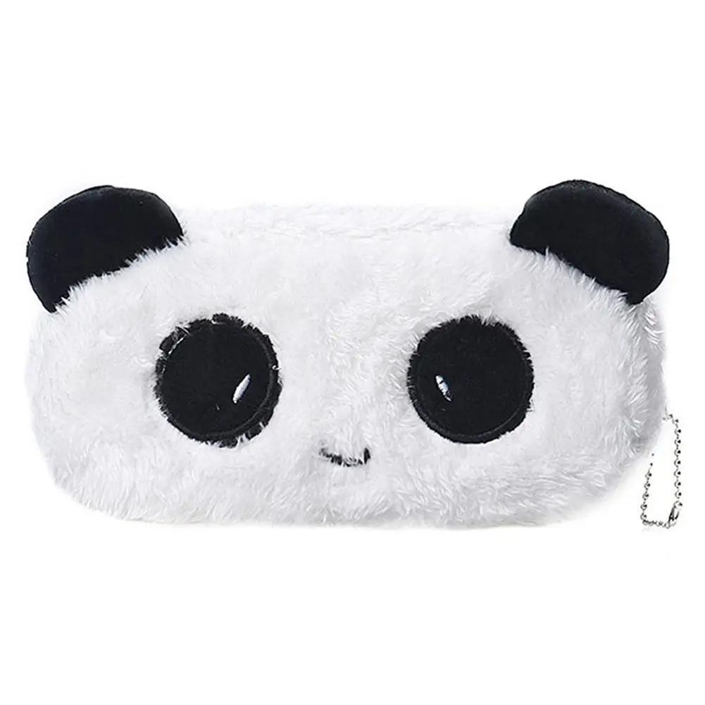Милый пушистый панда канцелярский пенал Чехол сумка Мягкий подарок для девочек