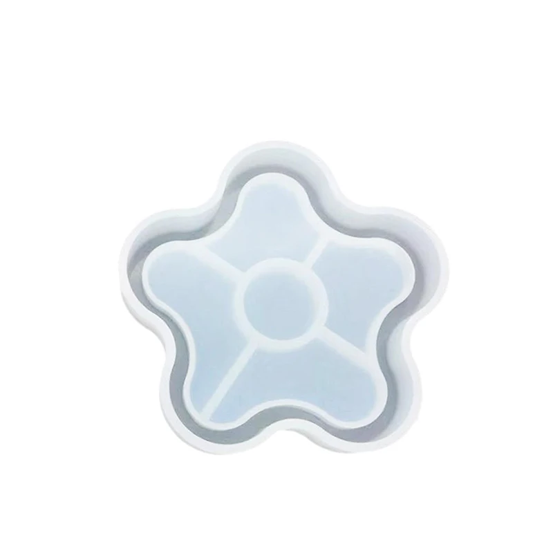 Мульти-shape форме, благодаря чему создается ощущение невесомости с коврик для посуды пресс-форм ручное зеркало УФ Смола Украшение стола "сделай сам" с подвеской в виде кристалла эпоксидные формы ремесленничество инструмент - Цвет: 10.6 x 9.5 cm