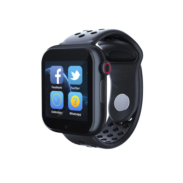 Z6S Смарт-часы Bluetooth Horloge Ondersteunt Android телефон Sim-kaart камера Сенсорный экран SIM TFCard Sport Klok - Цвет: black