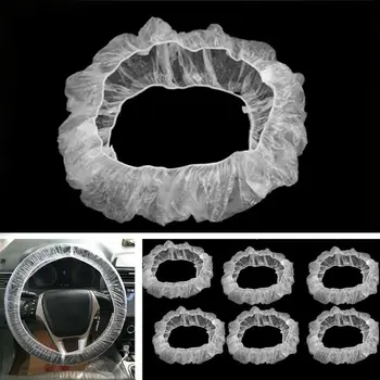 

500Pcs/Set Vehicle Car Universal Disposable Plastic Steering Wheel Cover Waterproof Protector Case Car Interior Accessories