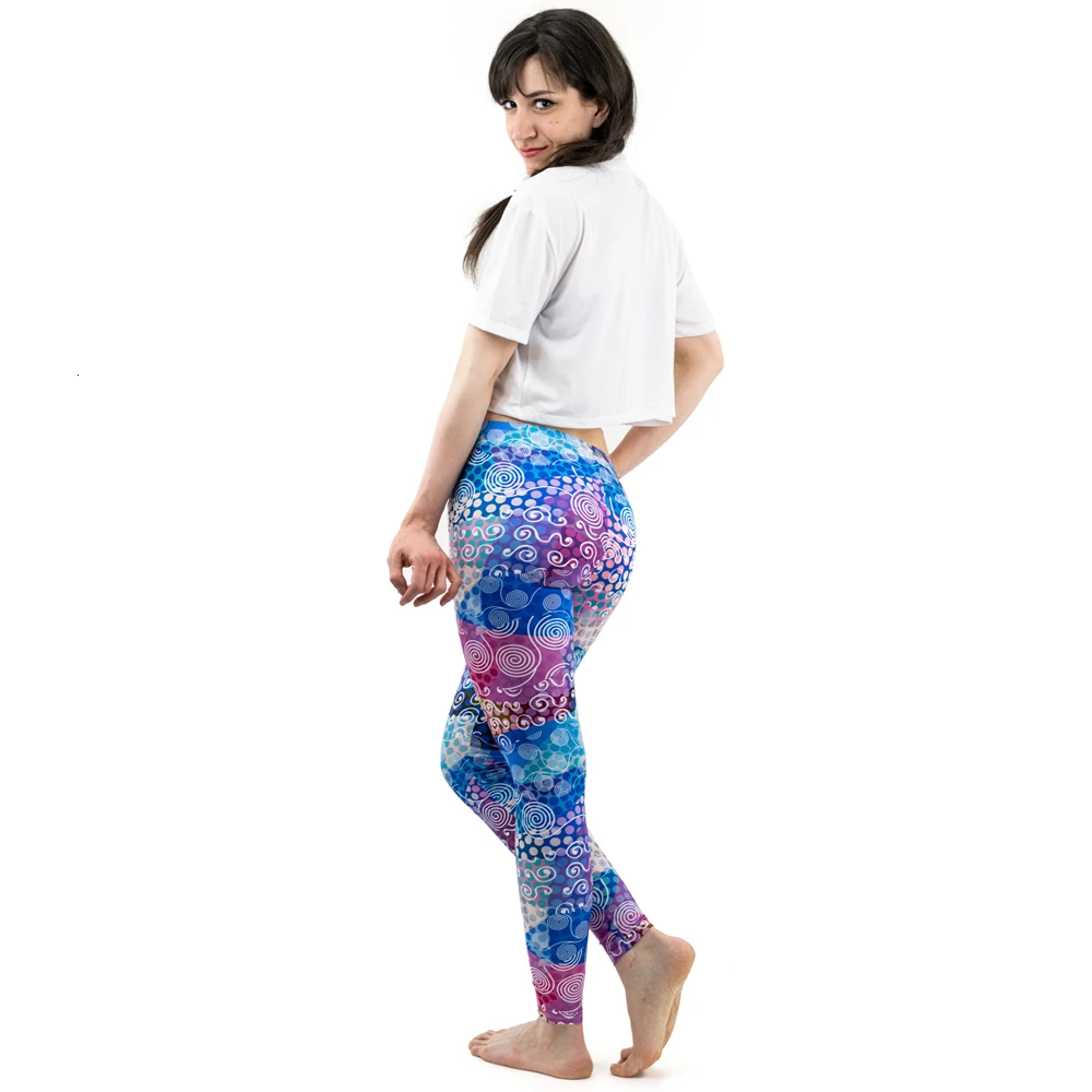Модные женские цветные леггинсы с узором в горошек, обтягивающие леггинсы для фитнеса, сексуальные эластичные штаны для тренировок