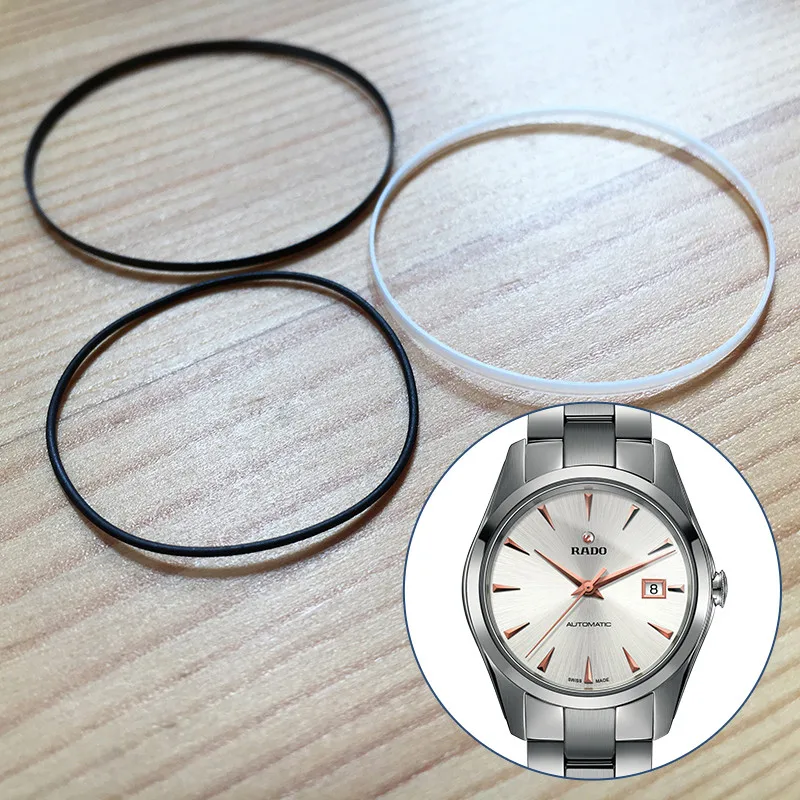 Rondella Di Vetro E Anello Impermeabile Per Orologio Automatico Rado Hyperchrome 658.0115.3