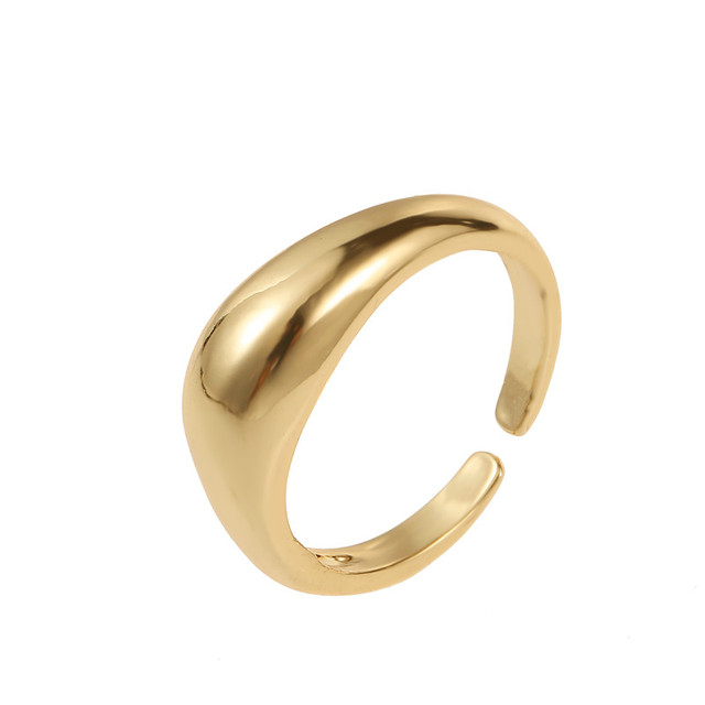 Tarnish Free 2mm 4mm 6mm Stainless Steel  Gold Plated Silver Color Knuckle Rings For Lady Minimalist Gold Rings For Women