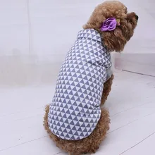 Футболка для собак с геометрическим принтом, пальто для щенка с изображением кота, теплая одежда, куртка, толстовка 9,9