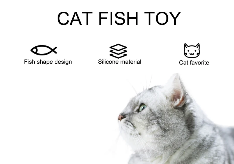 Игрушка для домашних животных, кошек, в форме рыбы, молярная палочка С Кошачьей Мятой, Экологичная силиконовая Милая жевательная игрушка для кошек, зубная щетка для чистки зубов, игрушки
