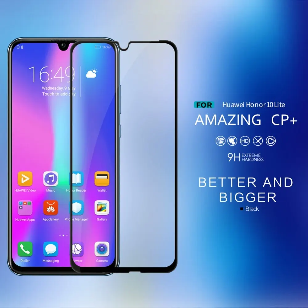 NILLKIN Защитное стекло/плёнка (переднее) для Huawei Honor 10 Lite противоударное | Мобильные