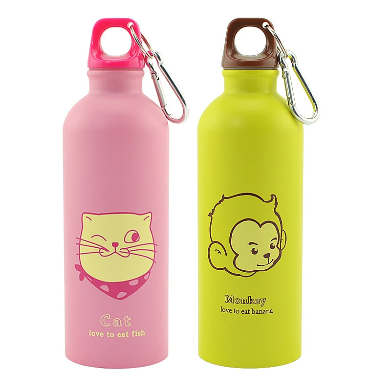 Мультяшная бутылка для воды 500 мл портативная уличная Спортивная кемпинга