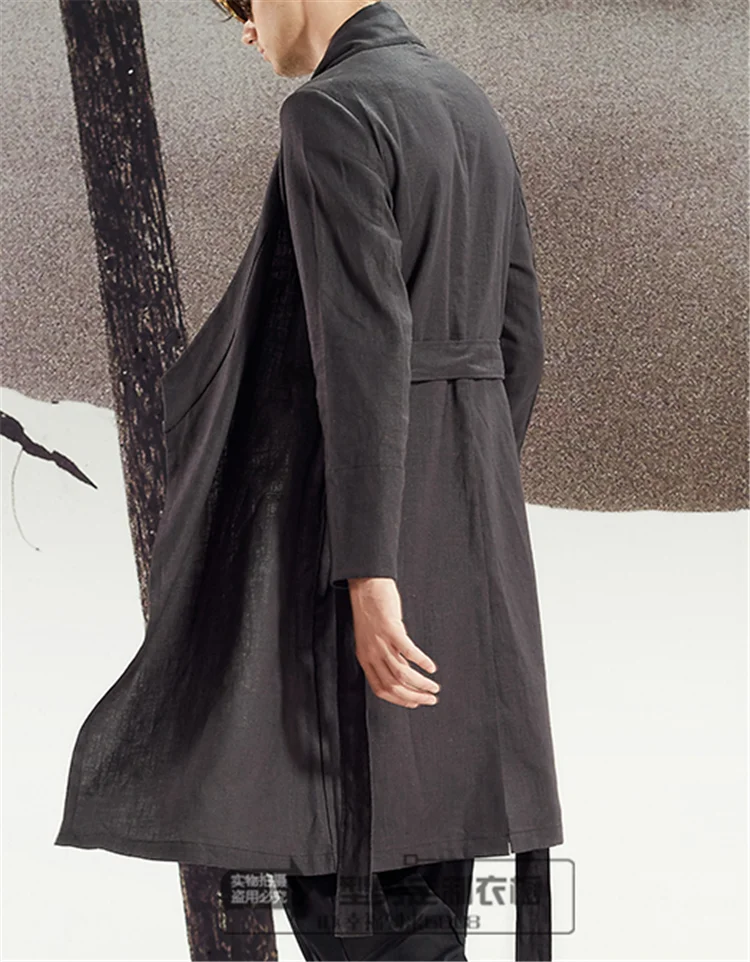 S~ 6XL! Настраиваемая Новая мужская одежда средней длины модная универсальная куртка поддельная двухкомпонентная свободная Пряжка ветровка