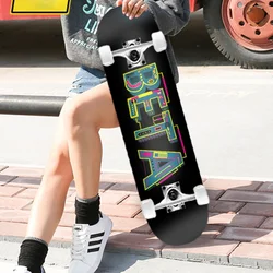 Luxury Maple Skateboard Beginners Protection Double Rocker Skateboard Deck Old School Patinetas De Skate Sports Equipment