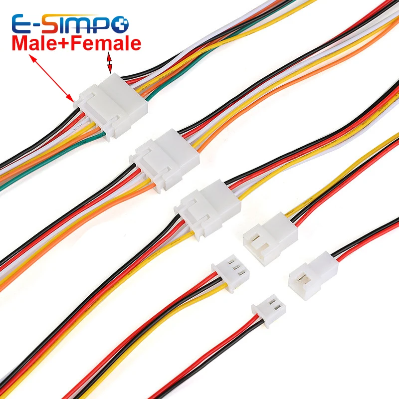 10 шт. 15 см JST1.25 PH2.0 XH2.54 Американская классификация проводов 2р 3P 4 5 6Pin шаг 2 54 мм