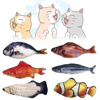 

Cute simulation fish Funny cat toy artifact Chargable Pet cat electric fish Entertainment with Cat flapping fish Novel Cat gift