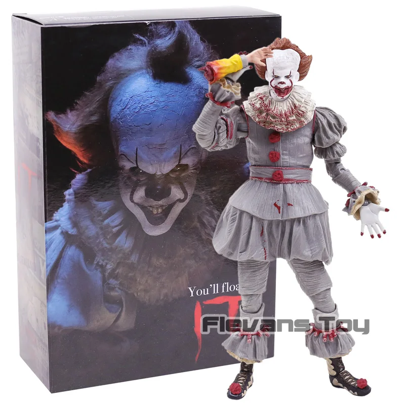 NECA IT The Clown Pennywise Horror Action Figure Collectible PVC Figurine Model Toy - Color: B box