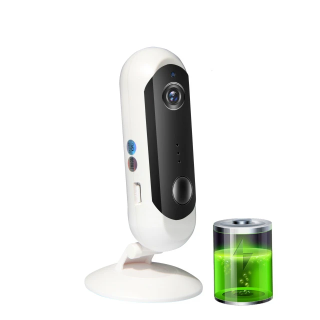 

SNOSECURE Wireless Powered Battery Camera Home Security HD 1080P Mini IP Camera WiFi Night Vision Camera Rechargeable PIR/Audio