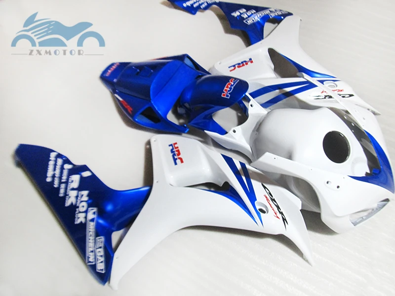 Высококачественный Комплект обтекателя впрыска, пригодный для Honda CBR1000RR 2006 2007 CBR 1000RR 06 07 ABS пластик обтекатель комплекты синий белый XY37