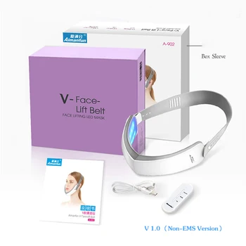 

Electric Face Lifting Belt Device LED Lights Therapy Massager Facial Lifting Slimming Eliminate Double Chins Anti Aging Wrinkles