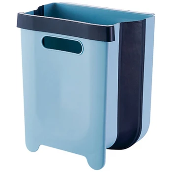 

Kitchen Hanging Trash Can,Collapsible Trash Bin Small Compact Garbage Can Attached to Cabinet Door Kitchen Car Waste Bin
