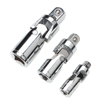 

Multi-function Universal Joint Socket Ratchet Wrench Adapter 1/4 3/8 1/2 Inch Extension Bar Steel Adapter Bit Set