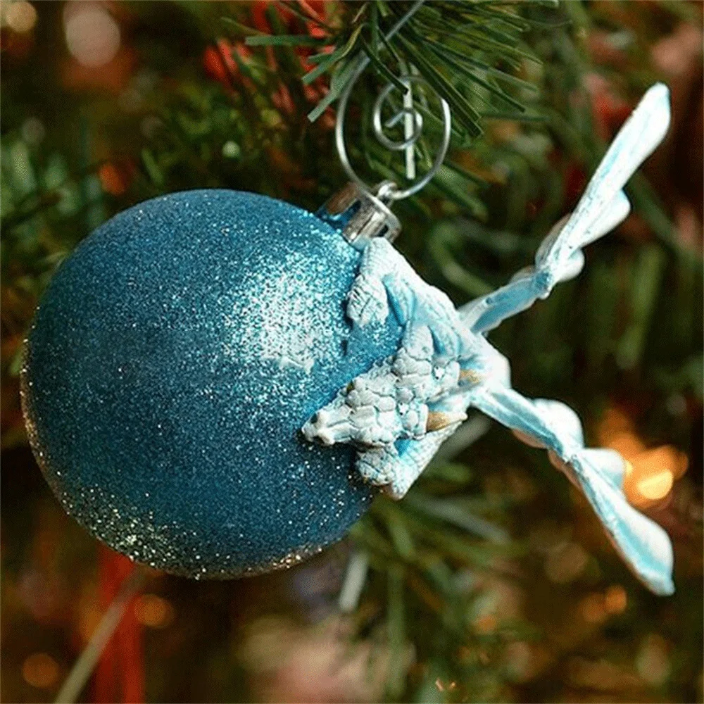 1Pcs Christmas Tree Decoration Dragons Protecting Baubles Like Their Own Eggs Home Party Xmas новогодний подарок | Дом и сад
