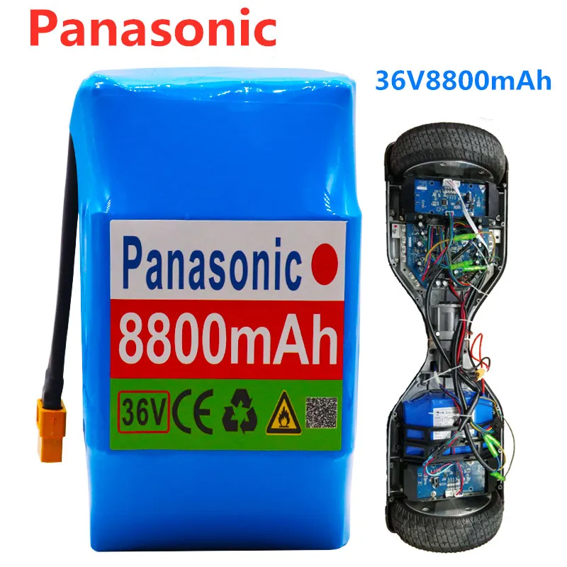 Panasonic 10s2p 36V литий-ионная перезаряжающаяся батарея 8800 мА/ч, 8.8ah с одноконтурным напряжение Ховерборд батарея